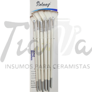 Pincel x 6 abanico AM24012