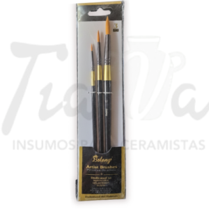 Pincel x 3 redondo AM22961