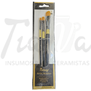 Pincel x3 Lengua de gato AM22964