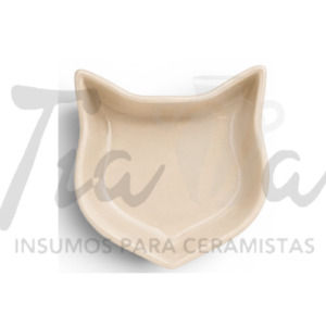 Molde de yeso plato Gatito