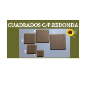 Contramoldes Cuadrados (punta redondeada)
