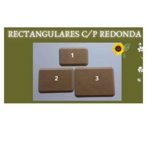 Contramolde Rectangular punta redonda